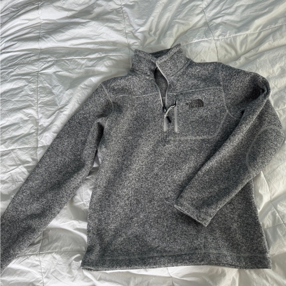 The North Face Other - The North Face Men's Small Grey Quarter-Zip Fleece Pullover